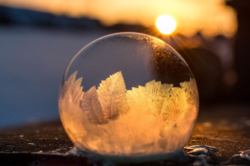 Frozen bubble