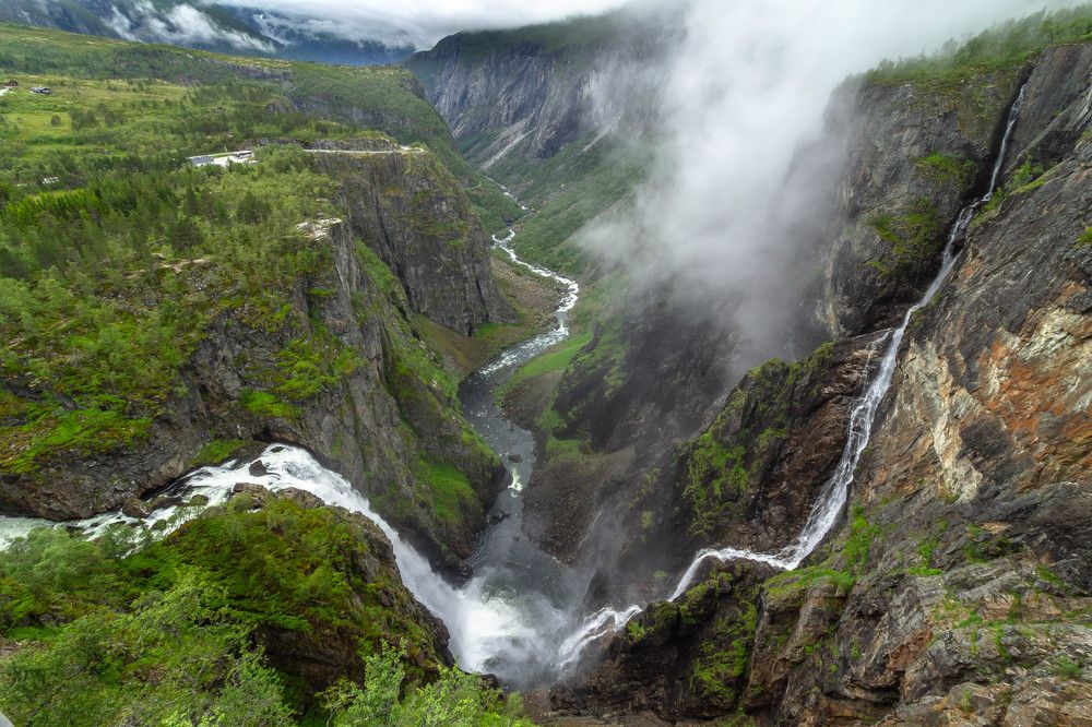 The Voringsfossen Waterfall