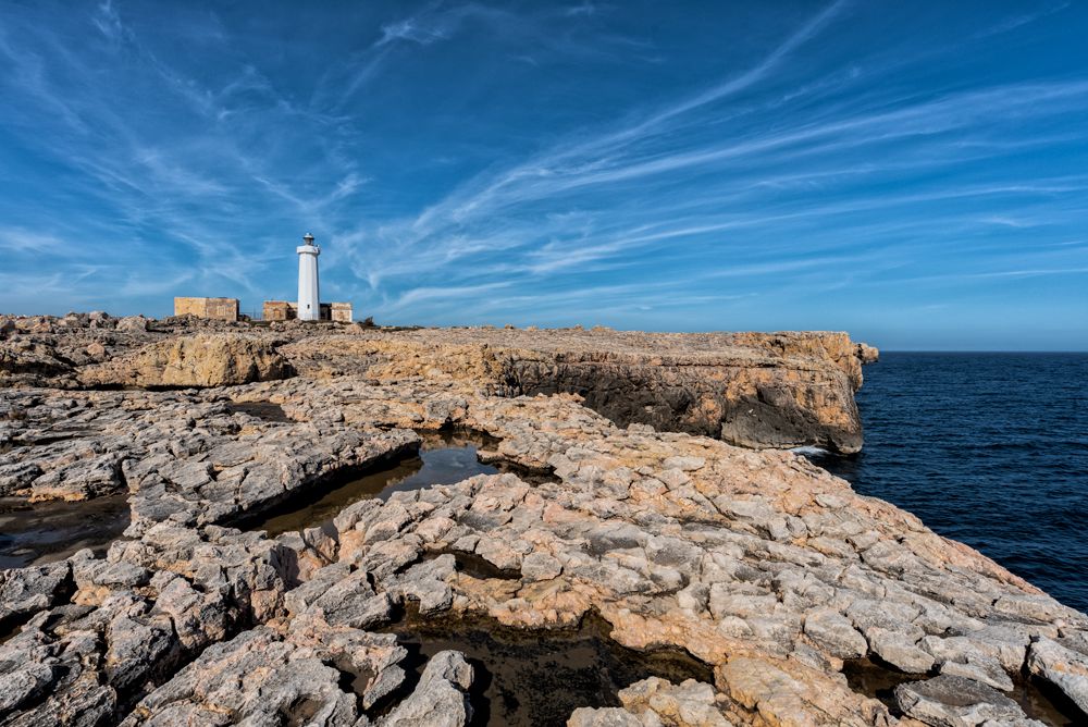 lighthouse in the cliff