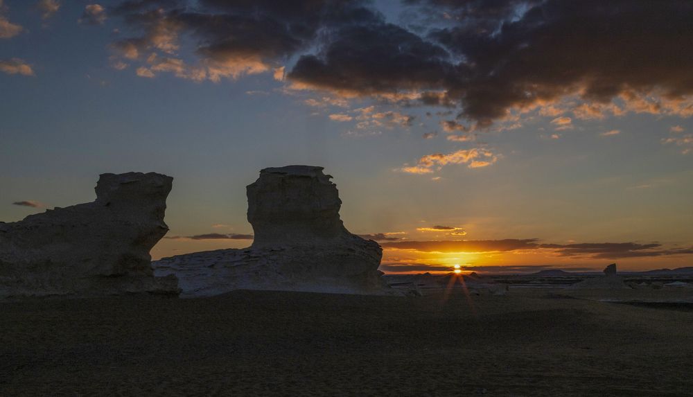 Sunset on the White Desert