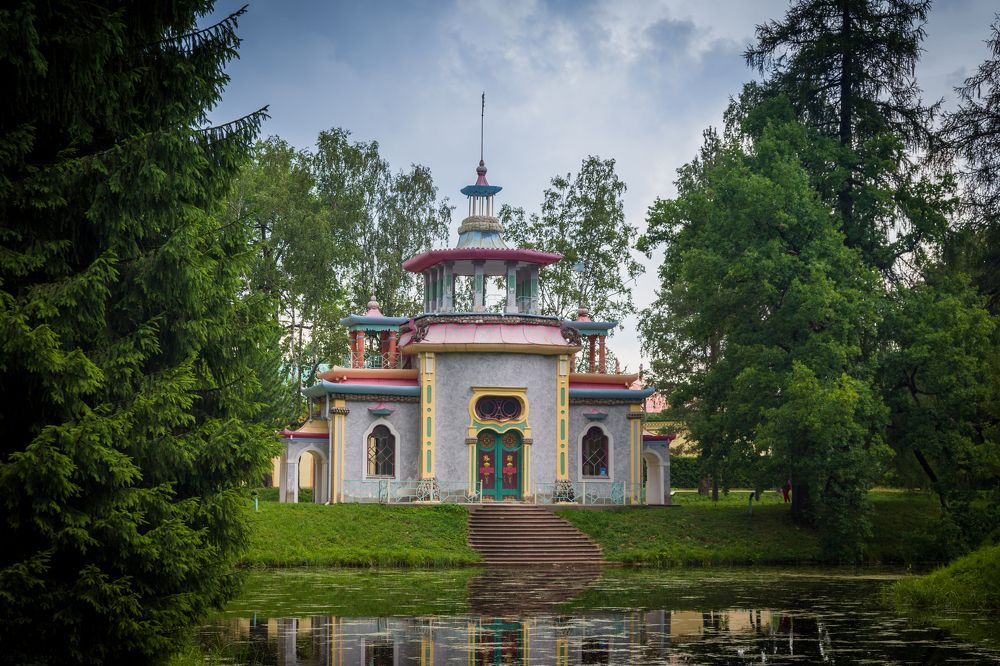 Китайская Скрипучая беседка в Екатерининском парке Царского Села