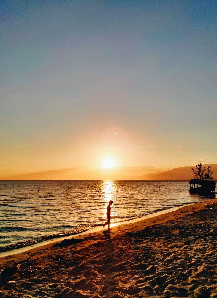 Walking with The Sunset