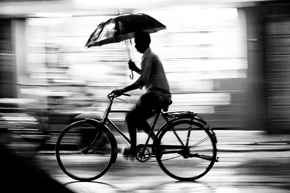 Man with Umbrella