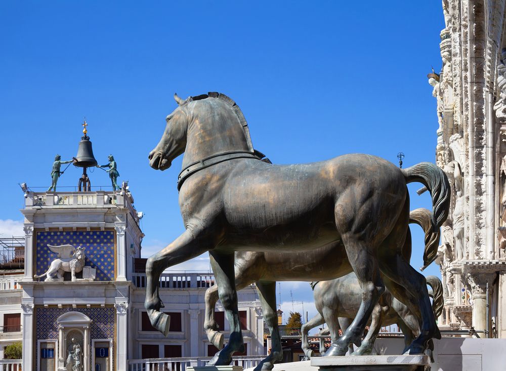 Horses of Saint Mark . Venice, Italy.