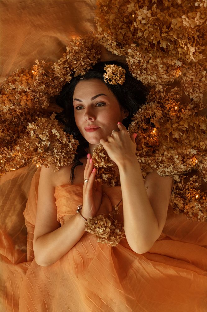 Девушка в цветах