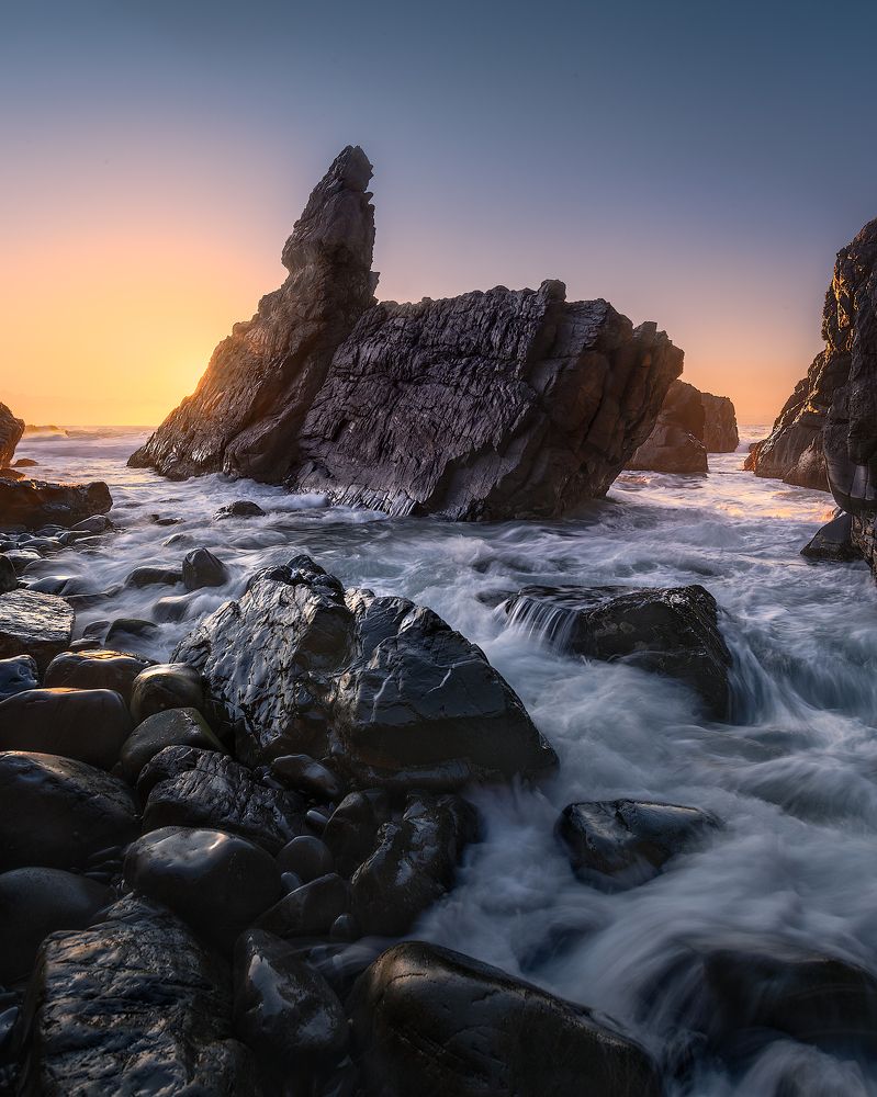 Sunrise at Crescent Head Rock, NSW, Australia