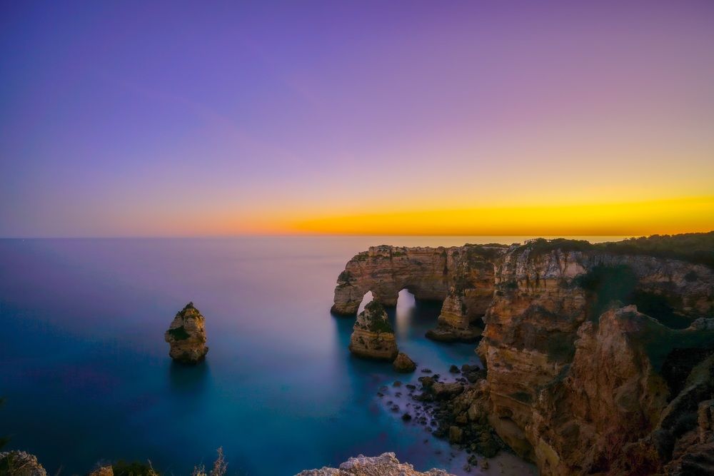 The coast of the Algarve, Portugal