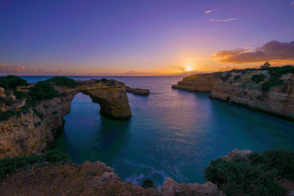 The coast of the Algarve, Portugal