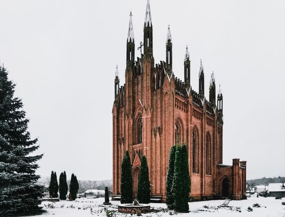 The majestic beauty of a temple in a small village.