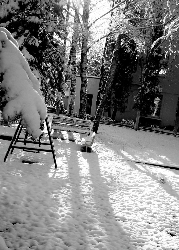 Суровая  и снежная  зима!?))..