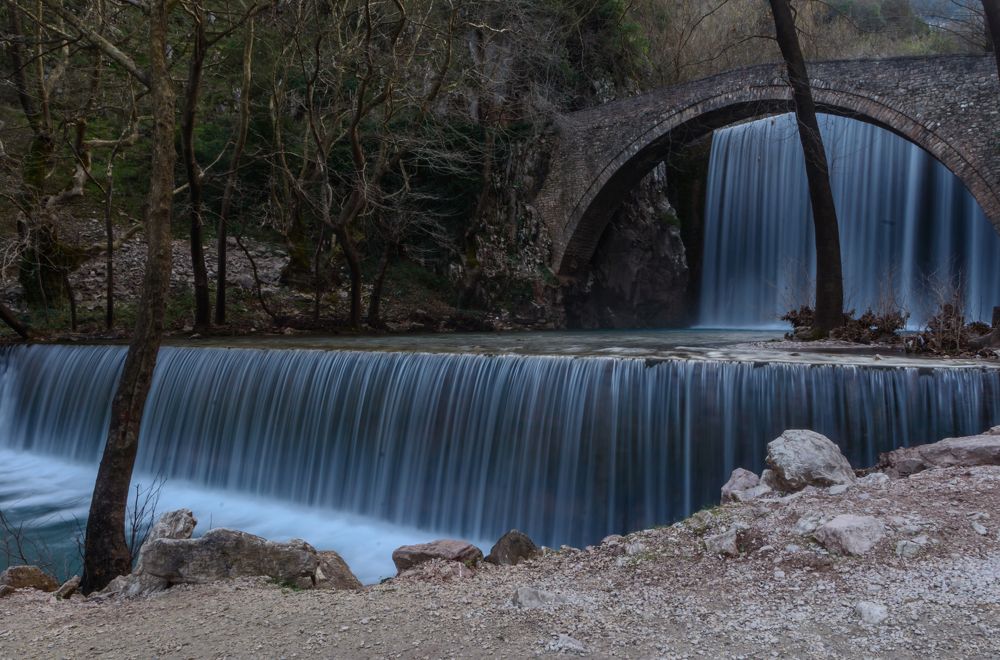 Palaiokarya stone bridge.
