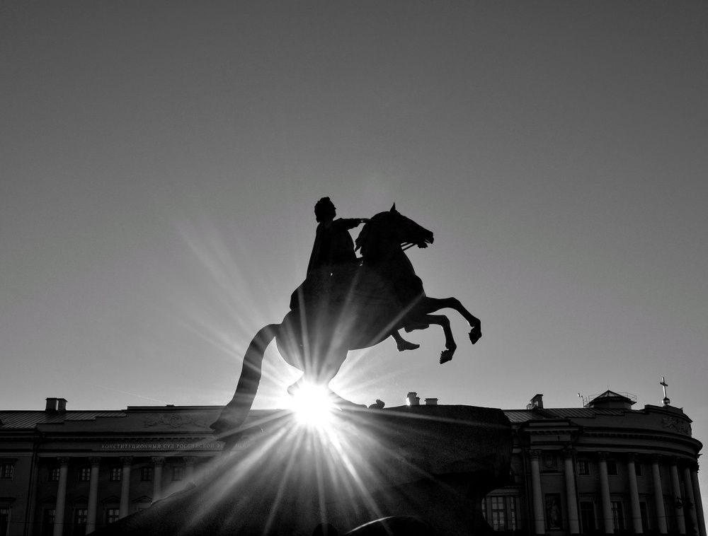 Bronze Horseman - is an equestrian statue of Peter the Great in the Senate Square in Saint Petersburg, Russia || Медный всадник, Санкт-Петербург