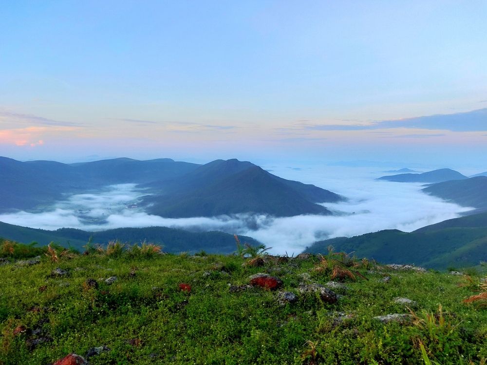 Mountain and greenery