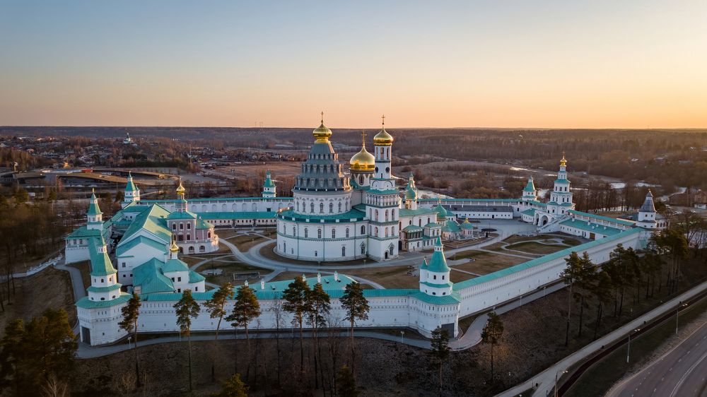 New Jerusalem Monastery at sunrise @ Istra, Russia