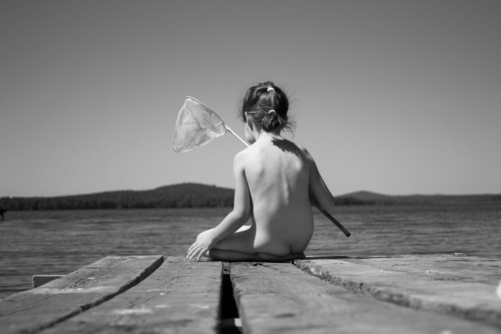 Lazy summer days in childhood