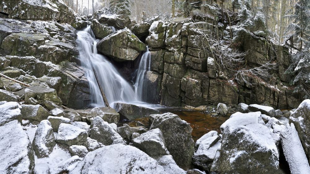 Waterfall on a Black brook