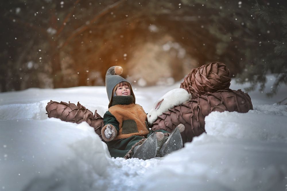 Гномик в лесу