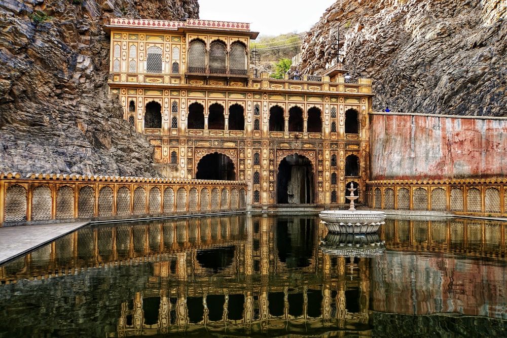 Monkey temple in Jaipur, India