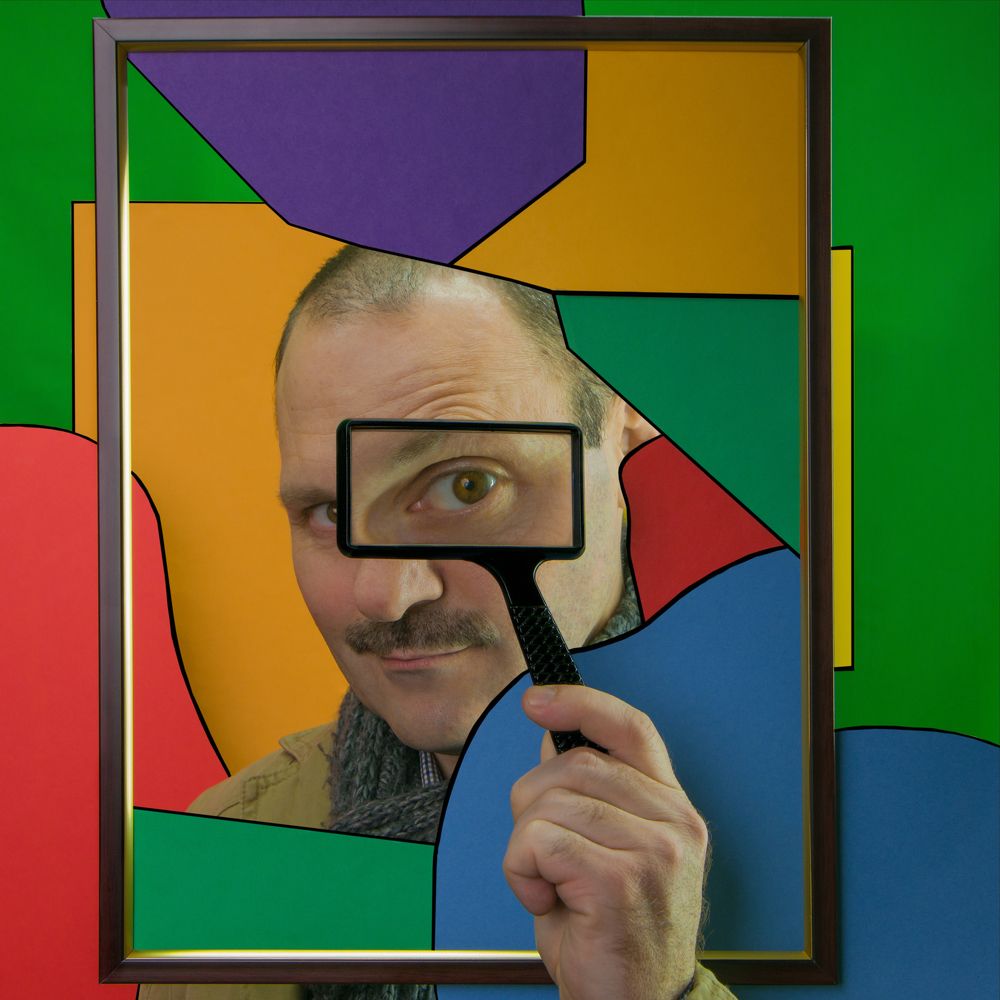 Автопортрет. постер в стиле кубизма