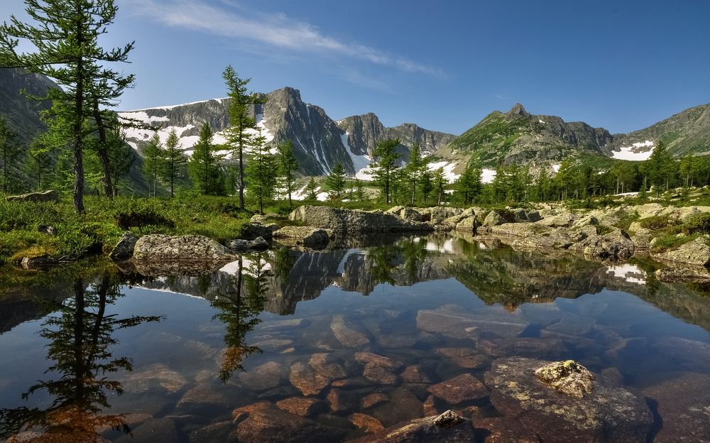 Отражение гор