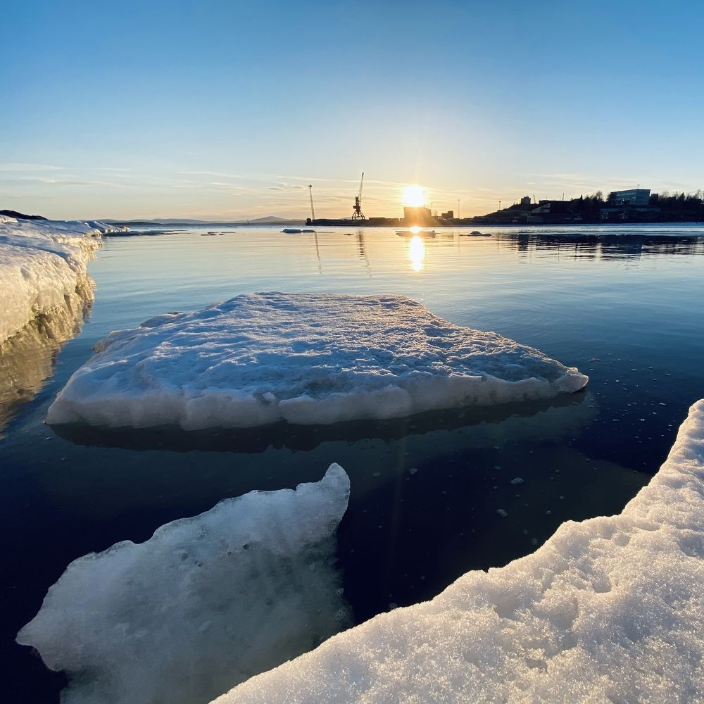 Кандалакша на закате