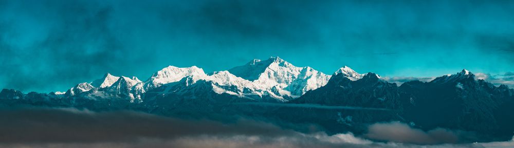 The glorious sunrise at Mt Kanchenjungha from India.