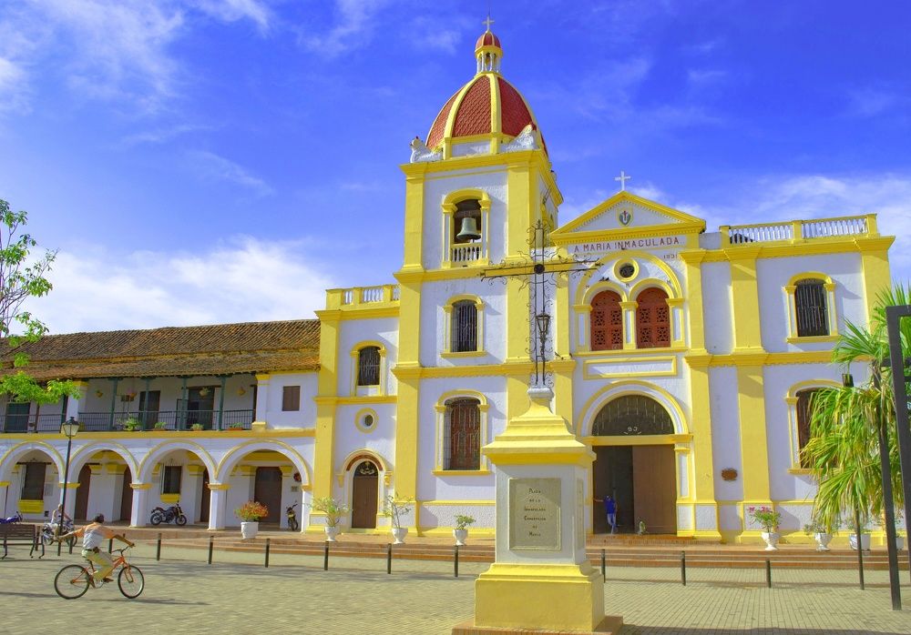 Mompox's Churche of 1580 in Colombia, South America