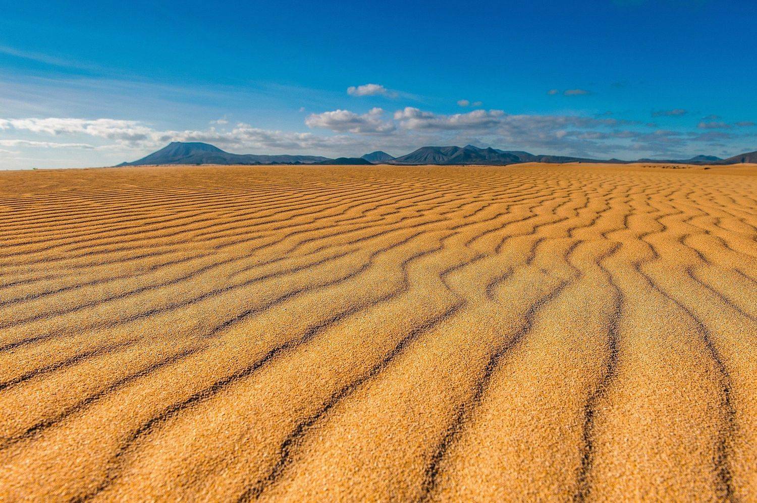 Песчаные дюны на острове Фуэртавентура