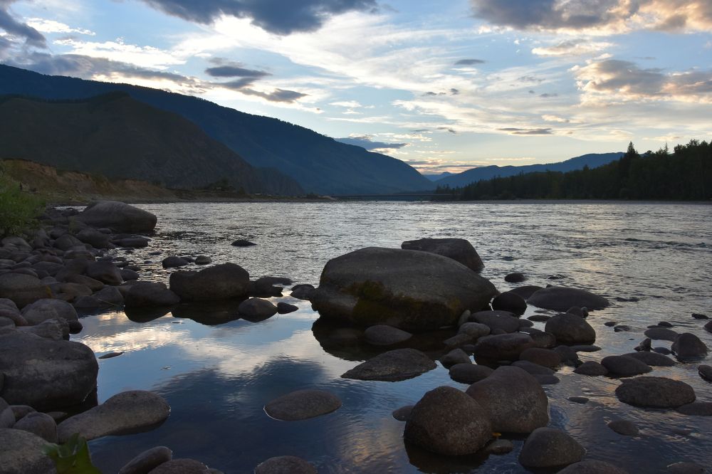 Рассвет на Алтае.