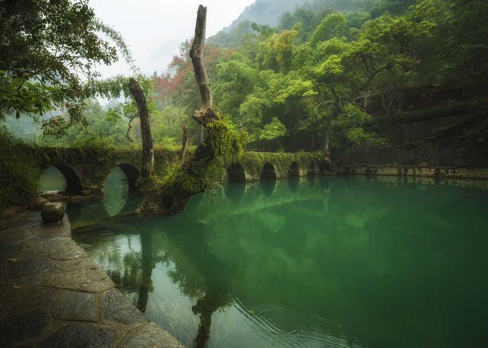 XiaoQi bridge, Guizhou, China