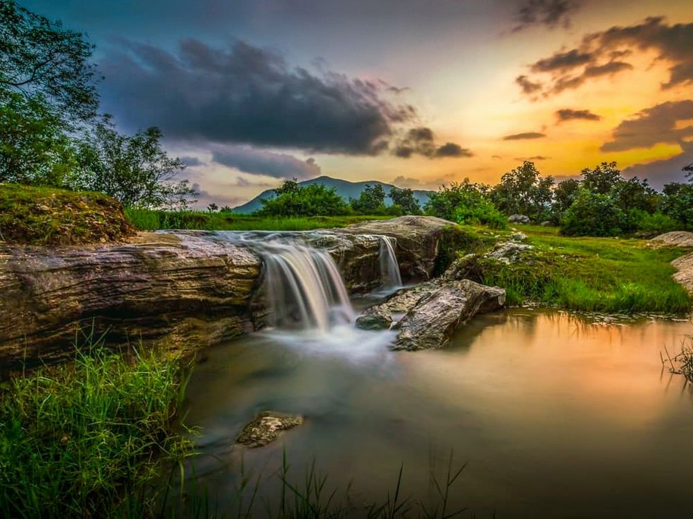 Golden hour landscape