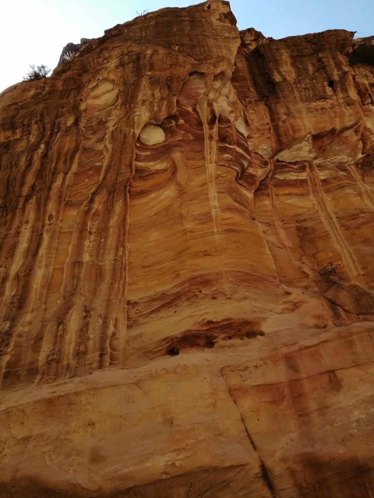rock formation in Petra Jordan