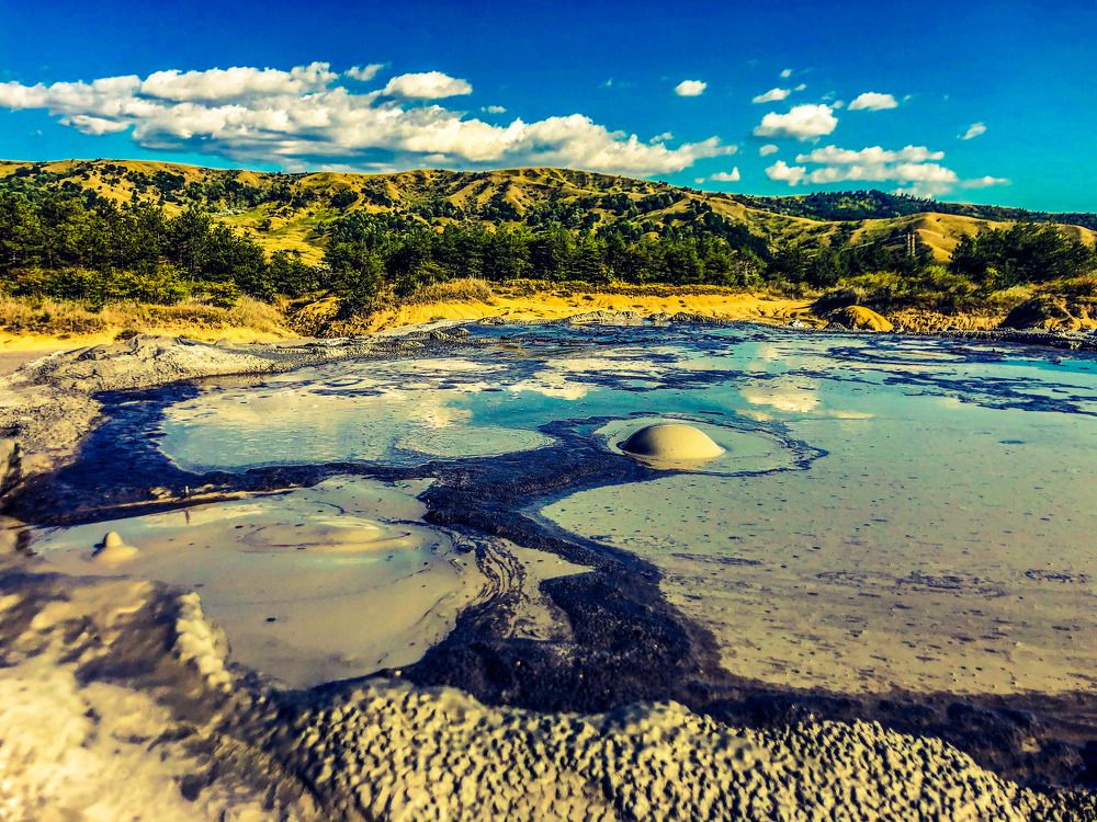 Mud volcanoes
