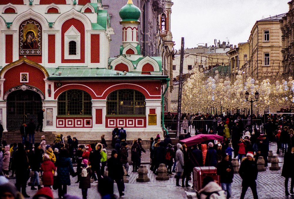 На Красной Площади 1го января 2020 года