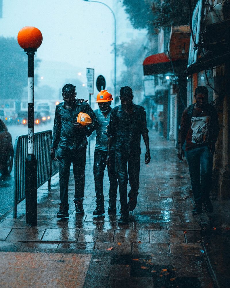 Rain can't Stop them..