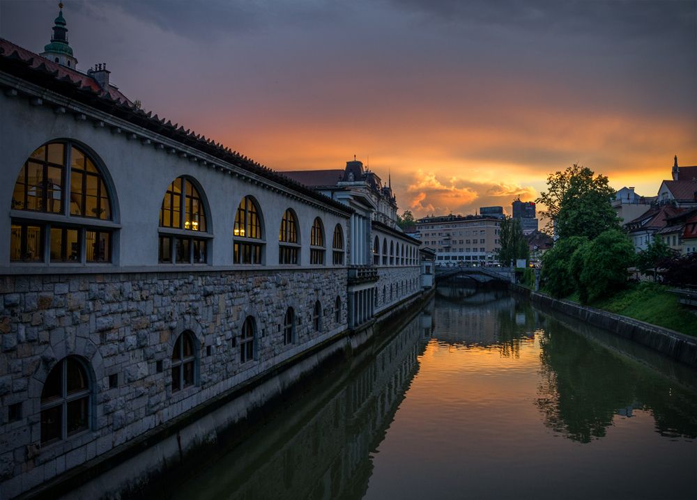 Evening in Ljubljana