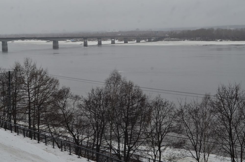 Кама зимой.