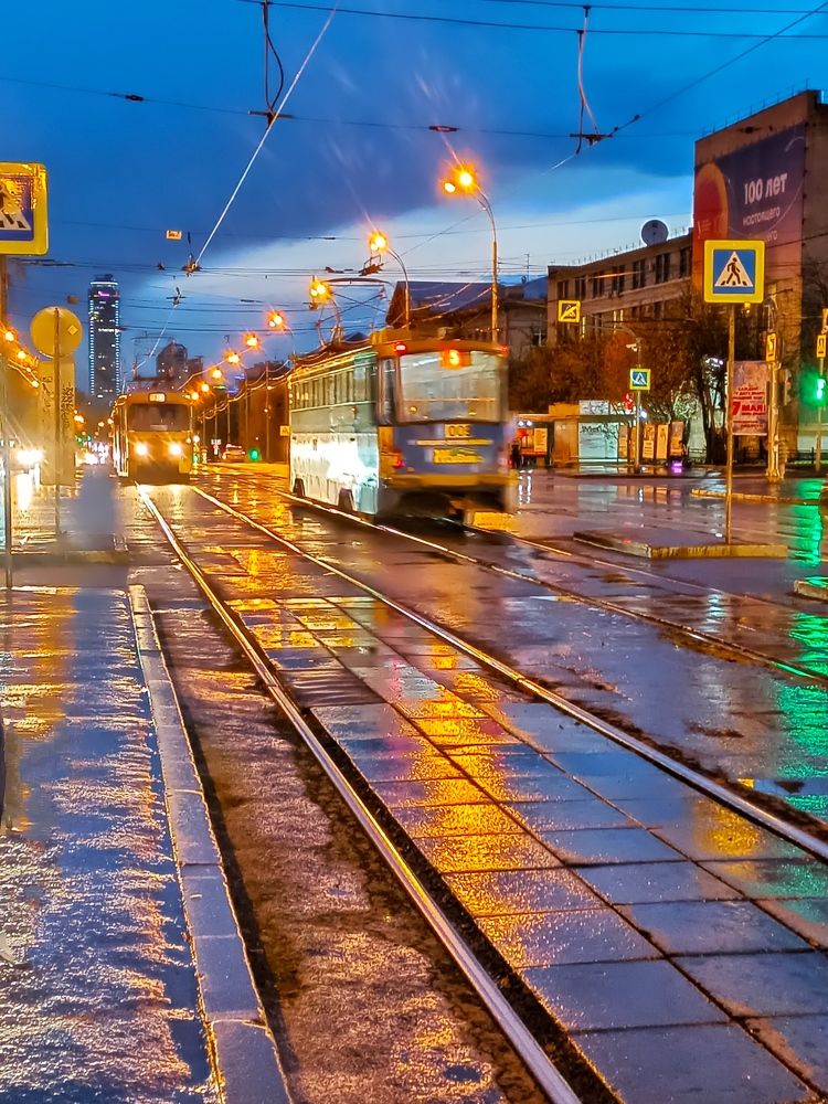 Город после дождя