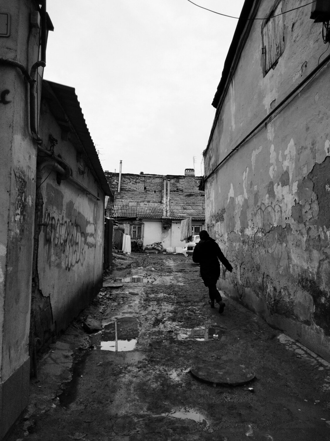 Running girl in Odessa
