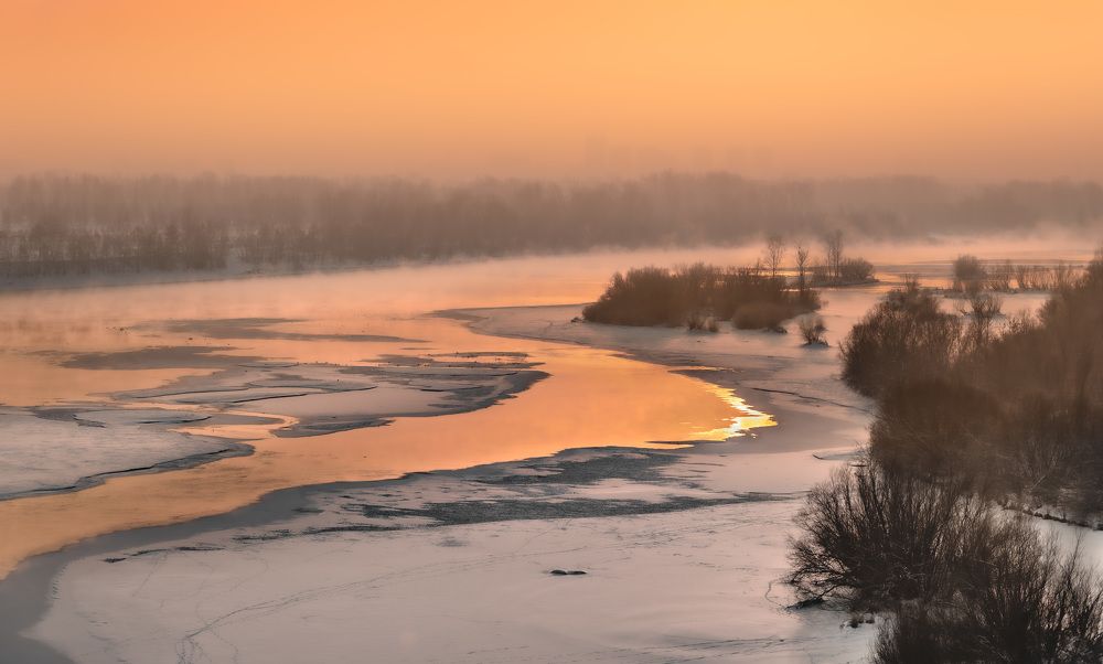 "Мягкий" закат.