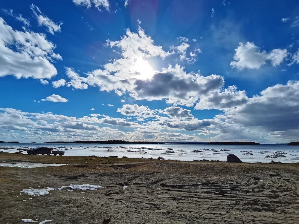 Солнечное небо в Лувеньге