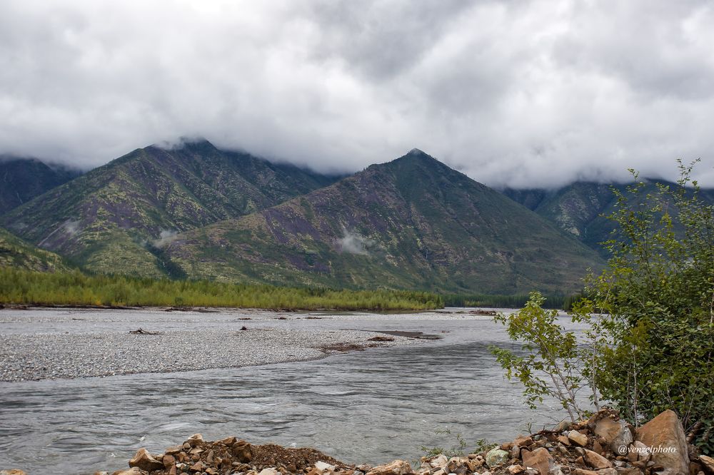 Облака в дождливый день.