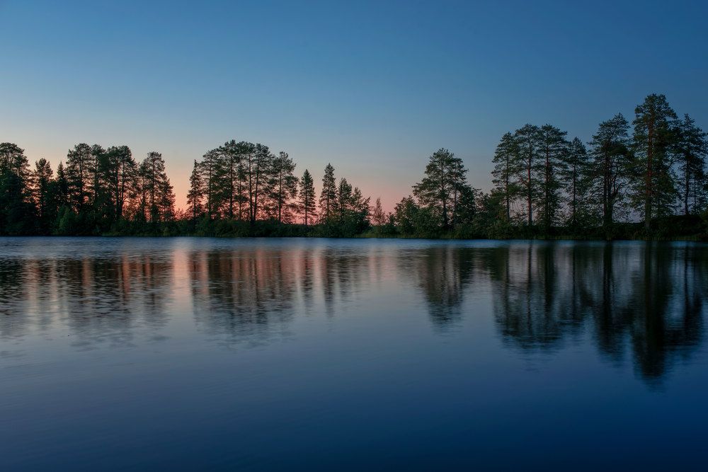 Шуезеро на закате