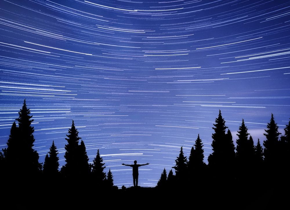 Star trails photography