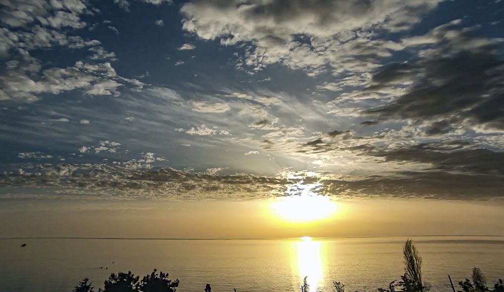 Закат на Черным морем