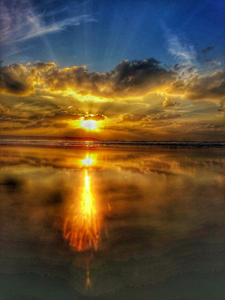 Sunset in Persian gulf, United Arab Emirates