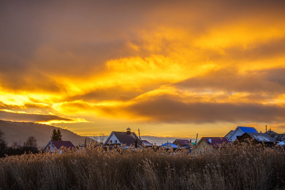 Утренний пожар