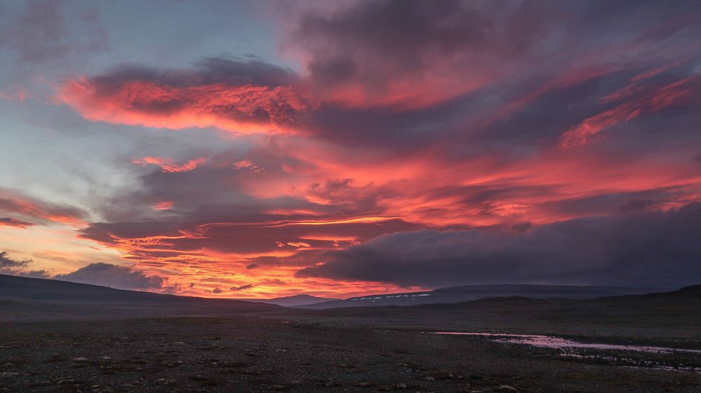 Полярная ночь на плато Путорана