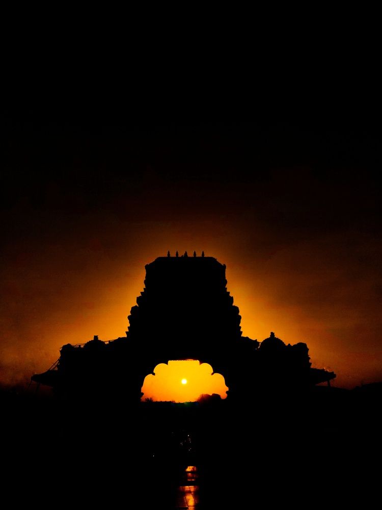 Sunset at bhadrakali temple