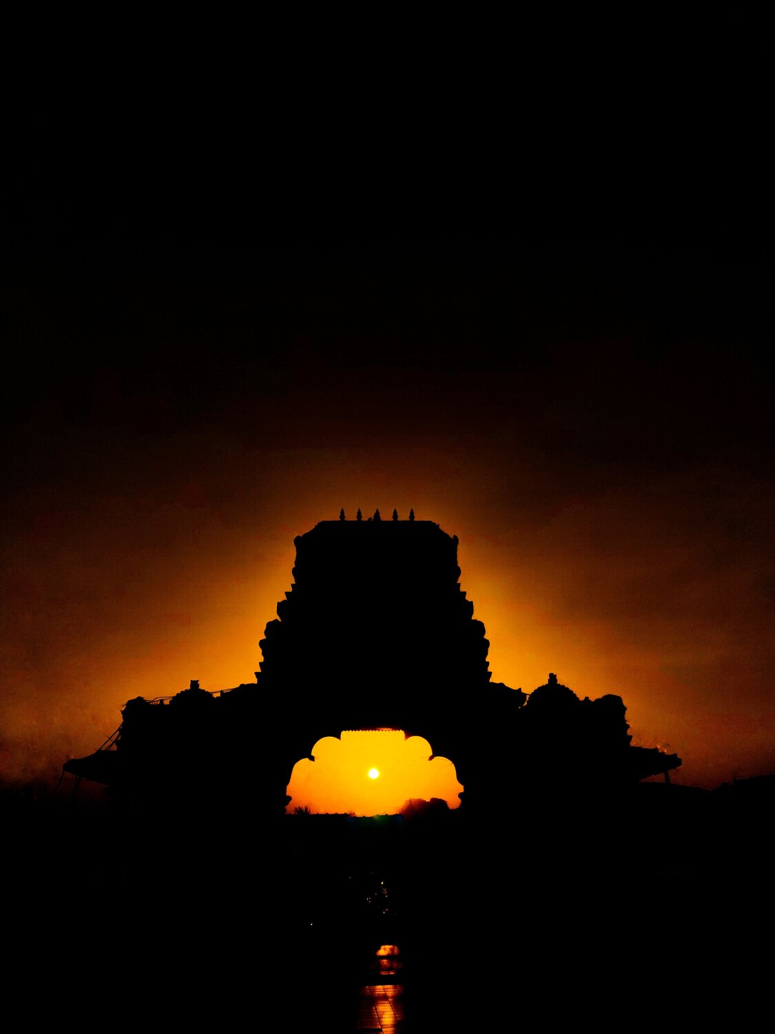 Sunset at bhadrakali temple